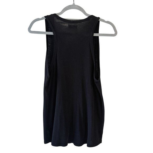 Lauren Moshi Size XS Peyton Crystal Biting Lip Tank Longline Ultra Soft Knit - Picture 8 of 11